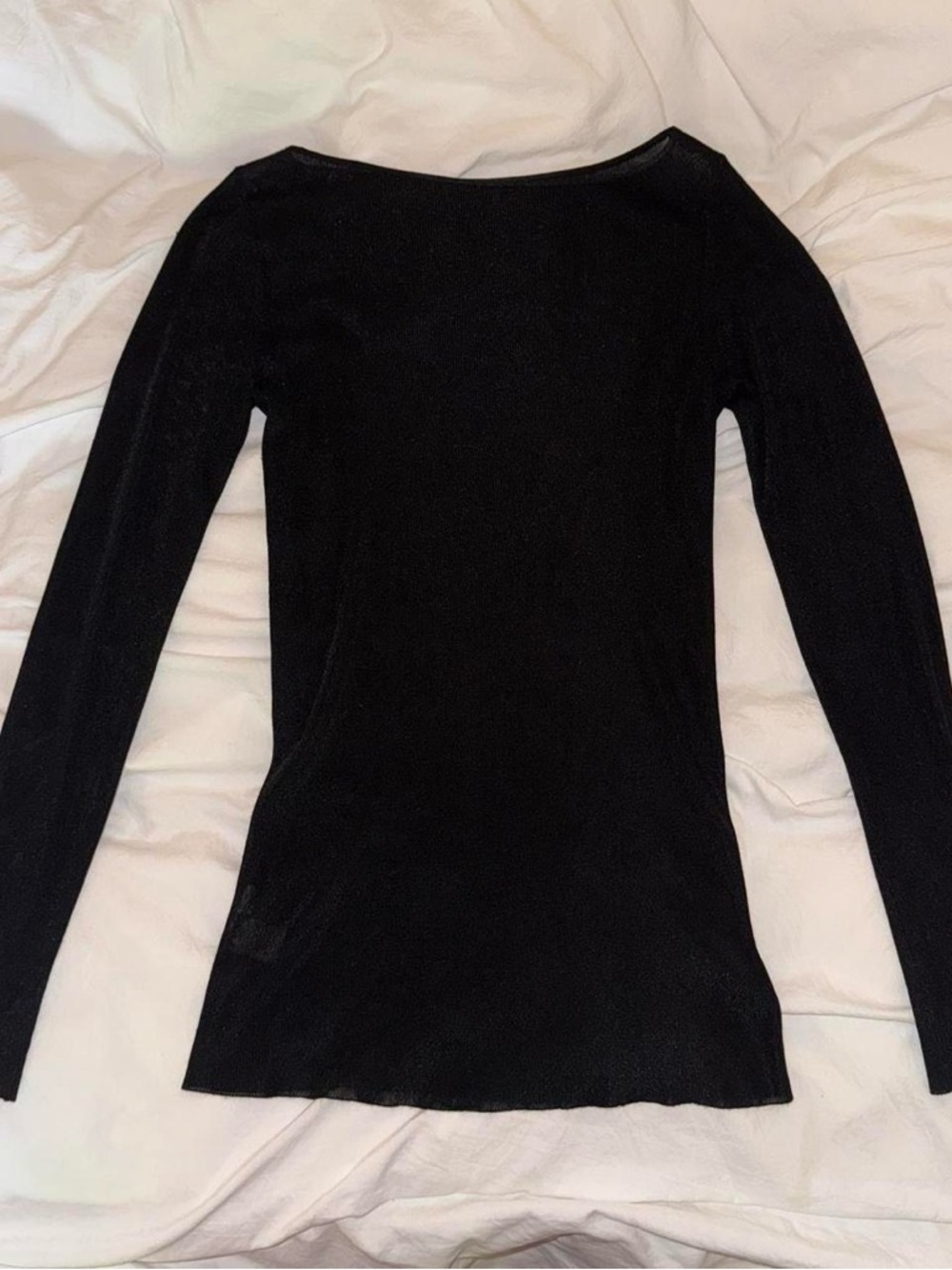 Ann Taylor Black V-Neck Knit Top